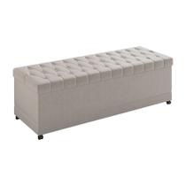 Puff Baú 140cm Hermione Factor Bege - Sallar Home Puff Baú 140cm Hermione Factor Bege - Sallar Home