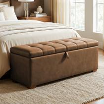 Puff Baú Cama 160cm Munique com Design Elegante Yescasa