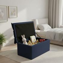 Puff Baú Opala Decorativo Organizador Quarto Infantil
