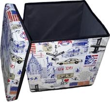 Puff Baú OrganiBox 36x39x36