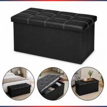 Puff Baú Organizador De Calçados Elegante Retangular 78x38x38 CM Puff Baú Organizador De Calçados Elegante Retangular 78x38x38 CM