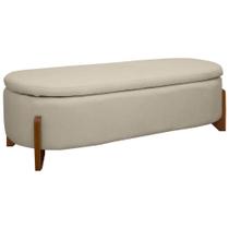 Puff Baú Organizador de Sapatos Thor 135cm Para Cama Bouclé