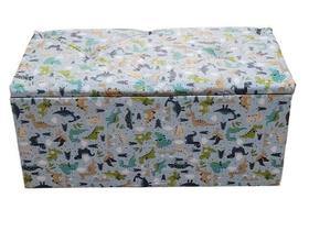 Puff Bau Organizador E Decorativo 58x36x43 Ideal para Guardar Brinquedos de Crianças