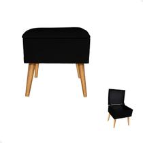 Puff Baú para Quarto Sala Organizador Decoração Tecido Veludo Premium