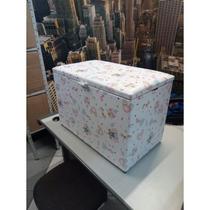 Puff Baú Porta Objetos Médio - Infantil Princesas