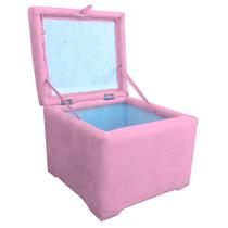 Puff Baú Porta Suitte Objetos 45x45x45cm