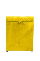 Puff baú quadrado 1 lugar 36x36 cm amarelo Puff baú quadrado 1 lugar 36x36 cm amarelo