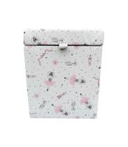 Puff baú quadrado 1 lugar 36x36 cm bailarina Puff baú quadrado 1 lugar 36x36 cm bailarina