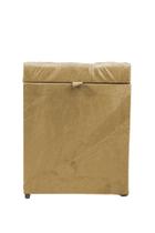 Puff baú quadrado 1 lugar 36x36 cm bege claro Puff baú quadrado 1 lugar 36x36 cm bege claro