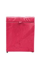 Puff baú quadrado 1 lugar 36x36 cm rosa pink