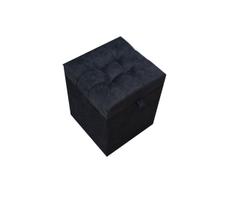 Puff baú quadrado - 1 lugar - 36x36cm - preto Puff baú quadrado - 1 lugar - 36x36cm - preto