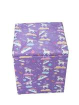 PUFF BAÚ Quadrado 34x34x43 CM Organizador E Decorativo Muito lindo