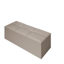 Puff Baú Racamier Beira de Cama Estofado Queen Monte Carlo 1,60 Dobuê