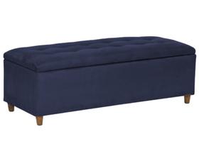 Puff Baú Recamier Azul BIC 1,22m