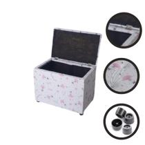 Puff Baú Retangular Decore Seu Escritório Quarto Sala Cozinha