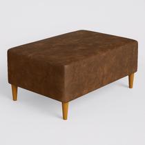 Puff Bela Manu Decor Madri Pés Palito material sintético Marrom Puff Bela Manu Decor Madri Pés Palito material sintético Marrom