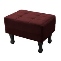 Puff Bella Decorativo Sala de Estar Suede Marsala Puff Bella Decorativo Sala de Estar Suede Marsala