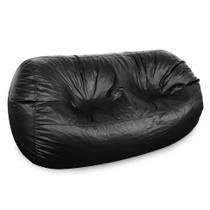 Puff Big Casal material sintético Preto Puff Big Casal material sintético Preto
