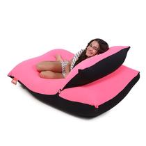 Puff Big Pillow Sensorial e apoio para cabeça - Pink Neon