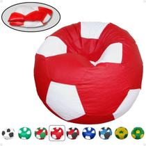 Puff Bola Futebol Decorativo Infantil Adulto Sem Enchimento -