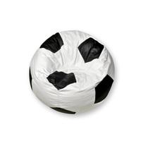 Puff Bola Mini Infantil De Futebol Branco/Preto Apoio Para Pé Puff Bola Mini Infantil De Futebol Branco/Preto Apoio Para Pé