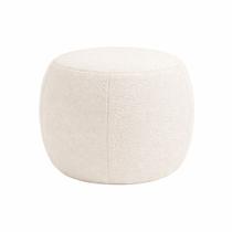Puff Boreal 55cm Bouclé Off White - Sallar Home Puff Boreal 55cm Bouclé Off White - Sallar Home