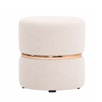 Puff Boston Bouclé Off White - Sallar Home Puff Boston Bouclé Off White - Sallar Home