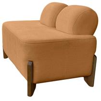 Puff Boucle para Sala Virginia 2 Lugares Terracota
