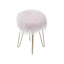 Puff Boxbit Petit Pelo Longo Rosa Base Metal