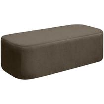 Puff Calçadeira Orgânico Cristal Cama Casal Queen 160cm Sala Bouclê