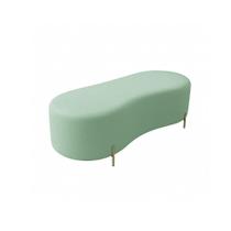 Puff Calçadeira Sala Decorativo Orgânico 1,60 cm Boucle Acqua - Montanaris Decor
