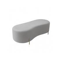 Puff Calçadeira Sala Decorativo Orgânico 1,60 cm Boucle Cinza - Montanaris Decor Puff Calçadeira Sala Decorativo Orgânico 1,60 cm Boucle Cinza - Montanaris Decor