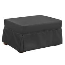 Puff Cama Solteiro Lúcia Suede D05 Cinza Escuro - Mpozenato