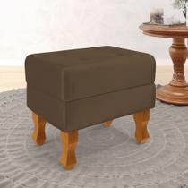 Puff Canis com báu interno Veludo Capuccino Puff Canis com báu interno Veludo Capuccino