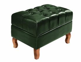 Puff Chesterfield Dom Pedro Pufe Vintage Banqueta Colonial