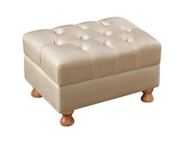 Puff Chesterfield Luis XV Pufe Vintage Banqueta Botonê