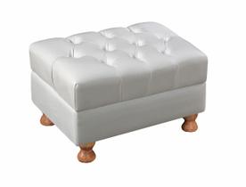 Puff Chesterfield Luis XV Pufe Vintage Banqueta Colonial