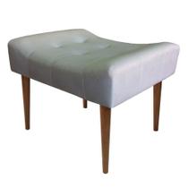 Puff Classic Requinte Pés Palito Capitonê Madeira Suede Marrom D'Rossi Puff Classic Requinte Pés Palito Capitonê Madeira Suede Marrom D'Rossi