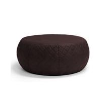 Puff Club 105 cm Tressê C34 material sintético Marrom - Domi