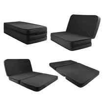 Puff Colchonete Dobrável colchao Sofá 4 em 1 Casal Confortavel Pratico Macio Resistente Portatil Leve Acampamento