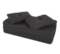 Puff Colchonete Dobrável / Sofá 3 em 1 com 2 Travesseiros