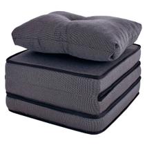 Puff Colchonete Dobrável / Sofá 3 em 1 + Travesseiro Solteiro BF Colchões