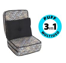 Puff Colchonete Dobrável / Sofá 3 em 1 + Travesseiro Solteiro BF Colchões Puff Colchonete Dobrável / Sofá 3 em 1 + Travesseiro Solteiro BF Colchões