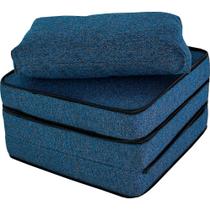 Puff Colchonete Dobrável / Sofá 3 em 1 + Travesseiro Solteiro BF Colchões Puff Colchonete Dobrável / Sofá 3 em 1 + Travesseiro Solteiro BF Colchões