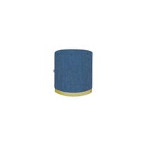 Puff Coliseu Luxo 50cm Azul - EGMOBILE