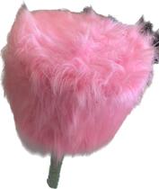 Puff com pé de madeira