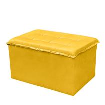 Puff Confortável Reforçado Moderno Atlas Suede