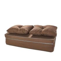 Puff Conforto Marrom Casal 3 em 1 Puff Conforto Marrom Casal 3 em 1