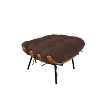 Puff Costela Suede Marrom - Vallisa Decor Puff Costela Suede Marrom - Vallisa Decor