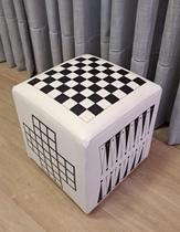 Puff Dado de Jogos - Preto e Branco Puff Dado de Jogos - Preto e Branco